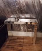 1 x Mirrored Console Table - Dimensions: W102 x H80 x D38cm - Stunning Example - Ref: DE039 (