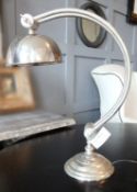 1 x Andrew Martin "Mercury" Chrome Lamp - Traditional Design With Curved Shape - Dimensions: H50cm -