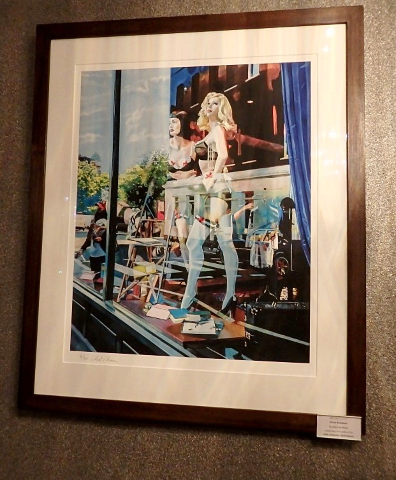 1 x Signed Art Print - Remake Remodel By Dimensions: 88 x 101 - Framed - Very Limited Edition (No.