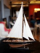 1 x Decorative Sails Yacht  - Dimensions: W75 x H100cm - Ref: DE159 (PAU) - CL122 - Location: Bury