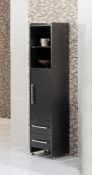 1 x Vogue ARC Series 2 Bathroom Floor Standing TALL BOY in WENGE - Manufactured to the Highest
