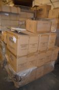 Pallet Lot of 25 x Vogue Bathrooms ZERO Single Tap Hole SINK BASINS - 450mm Width - Unused Boxed