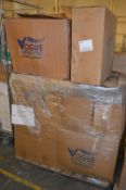 Pallet Lot of 22 x Vogue Bathrooms HEYWOOD Two Tap Hole SINK BASINS - 580mm Width - Unused Boxed