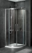 5 x Vogue AQUA LATUS Double Door 800mm Quadrant Shower Enclosures - Resale Job Lot - 8mm Clear