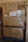 Pallet Lot of 15 x Vogue Bathrooms SAVERO Contemporary Single Tap Hole SINK BASIN With Pedestals -