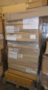 Pallet Lot of 24 x Vogue Bathrooms CARDOBA 600mm Wall Hung Base Units - Shaker Maple - Product