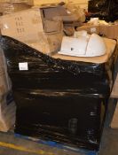 Pallet Lot of 21 x Vogue Bathrooms KUDOS Semi Recessed SINK BASINS - Single Tap Hole 550mm -