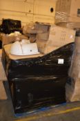 Pallet Lot of 20 x Vogue Bathrooms KUDOS Semi Recessed SINK BASINS - Single Tap Hole 550mm -