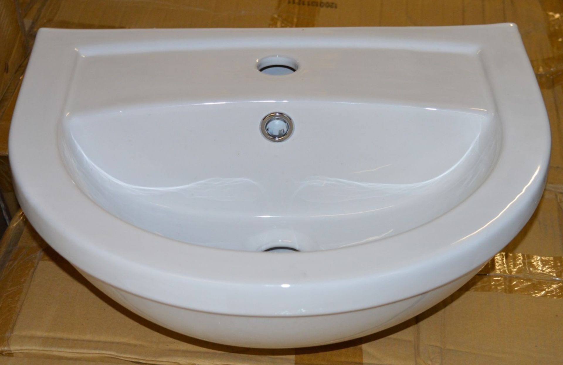 Pallet Lot of 39 x Vogue Bathrooms ZOE Semi Recessed SINK BASINS - 450mm Width - Unused Boxed - Image 2 of 2