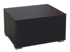 1 x Suze Dark Brown Bedside Cabinet with Drawer - Brand New & Boxed - CL112 - Location: Blackburn