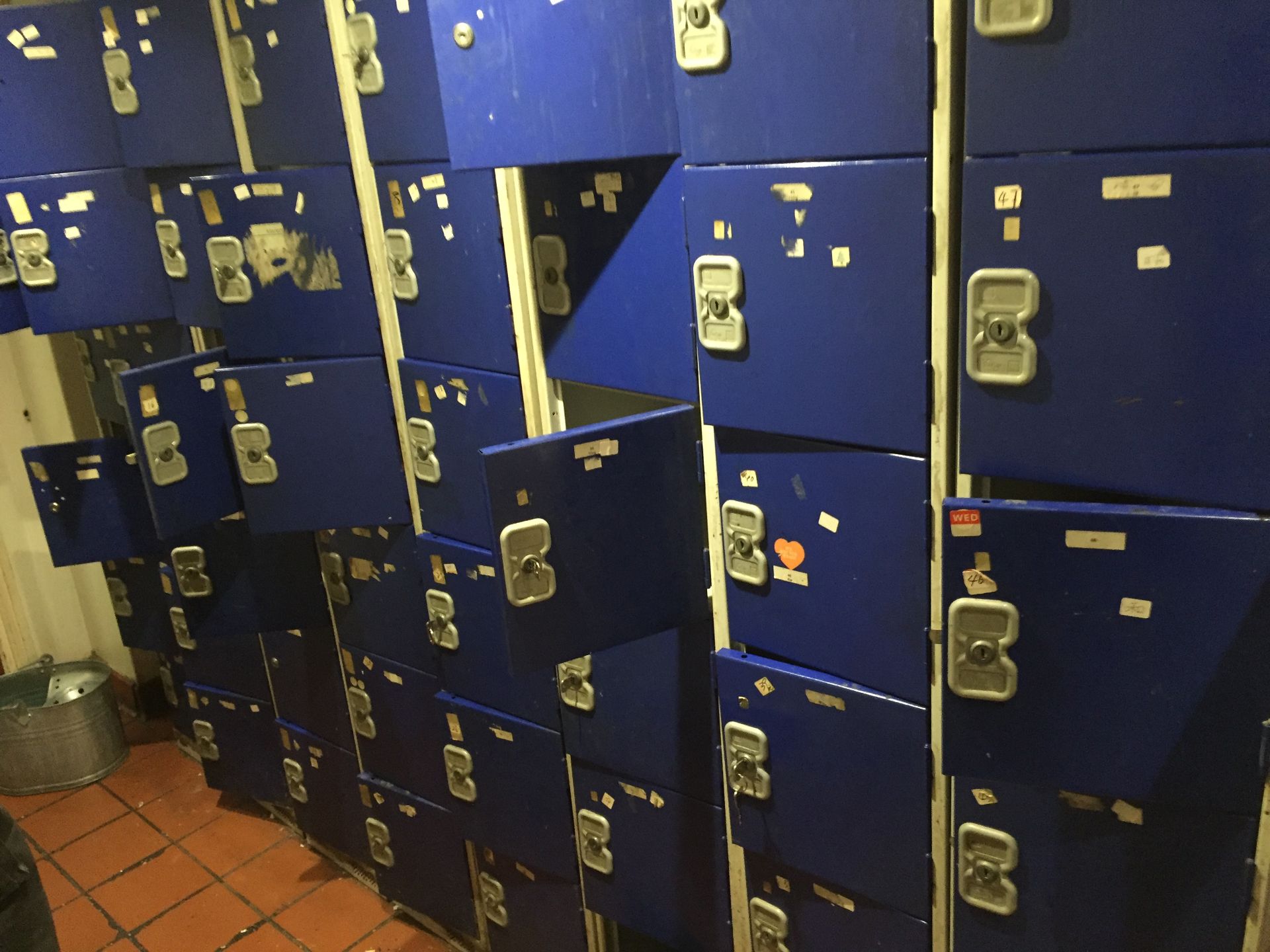 Job Lot of 8 x Storage Lockers each with 6 doors per unit, please note most have keys missing - - Image 3 of 3