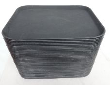 38 x Plastic Self Service Food Trays - Good Condition - 49 x 35 cm - CL200 - Ref: ACE053 - Used -