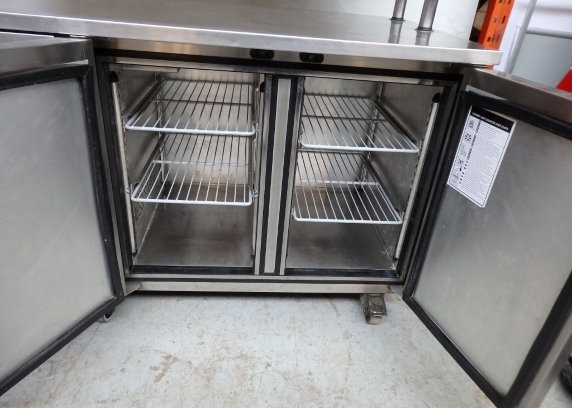 1 x Foster Pro Gastro Refrigerator - On Castors With Overhead Shelving Units - Model PRO1/2L - - Image 7 of 15