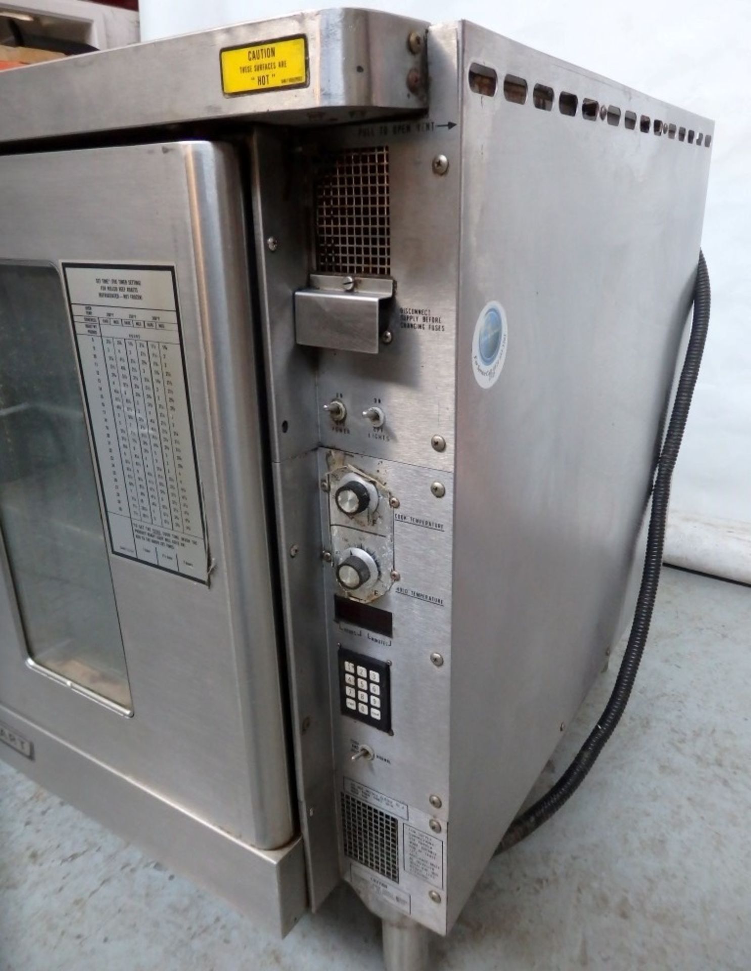 1 x Hobart Industrial Stainless Steel Oven With Temperature Control - Dimensions (Approx): H94 x W98 - Image 12 of 12