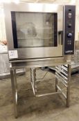 1 x Lainox Electric Combination Commercial Oven With Stand - Stainless Steel - Dimensions: W93 x D75