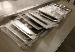 12 x Commercial Stainless Steel Cooking Lids - All New & Unused, Mostly Wrapped - All Are 32cm x