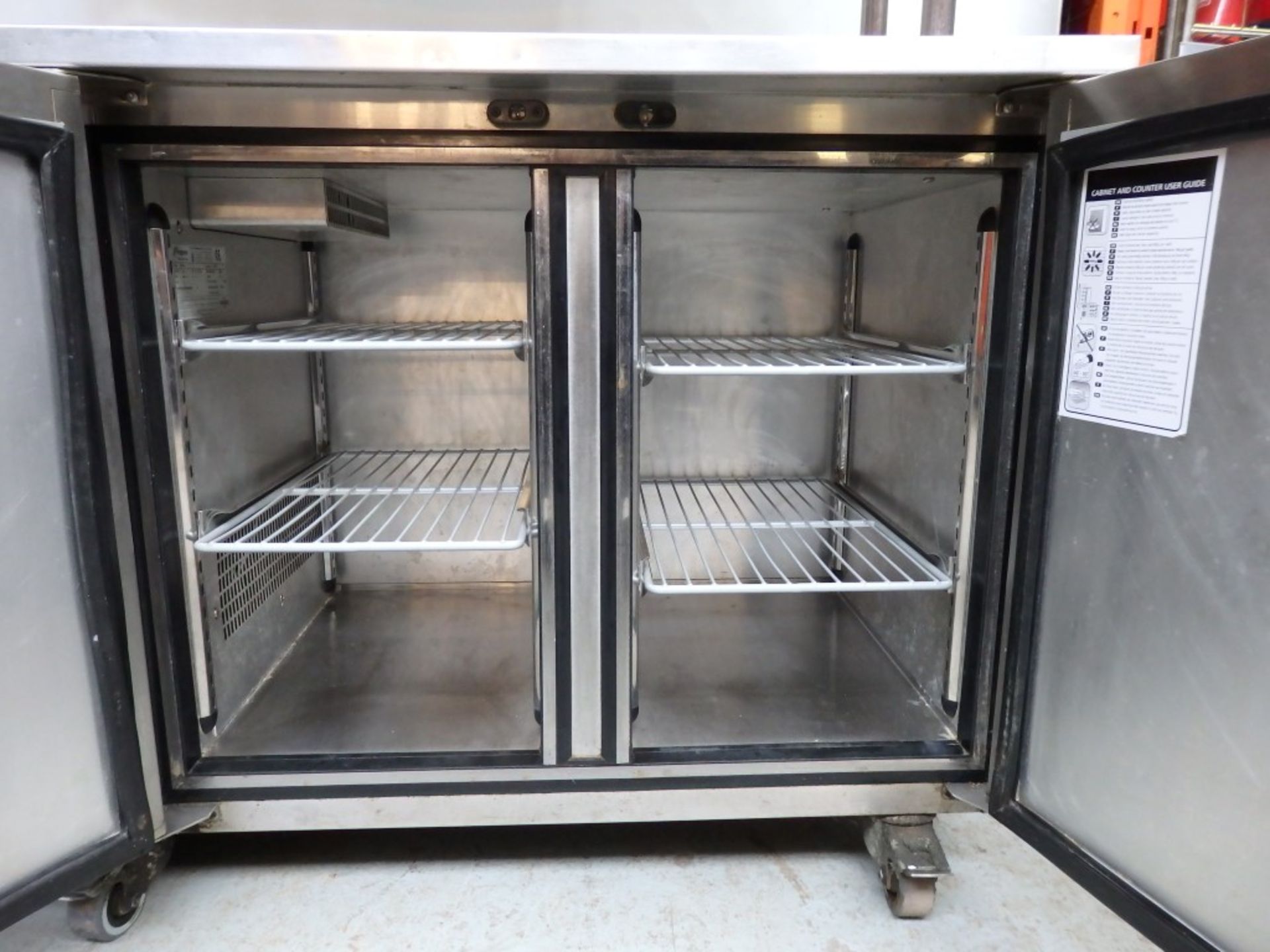 1 x Foster Pro Gastro Refrigerator - On Castors With Overhead Shelving Units - Model PRO1/2L - - Image 6 of 15