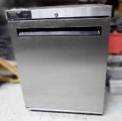 1 x Williams Stainless Steel, Single Door Counter Refridgerator  - Model: Amber HA135-SA (+1 to +
