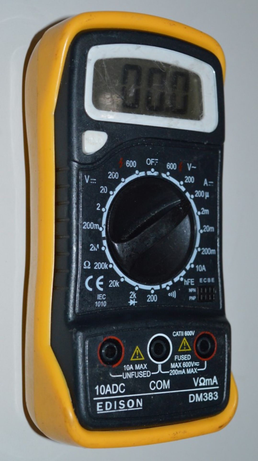 1 x Edison DM383 10ADC Multimeter With Probes - CL300 - Ref PC253 - Location: Altrincham WA14 - Image 3 of 3