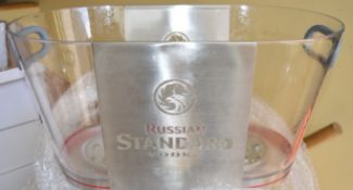 1 x Russian Standard Vodka Promotional Multi Bottle Bar Cooler With LED Lights - Features Two