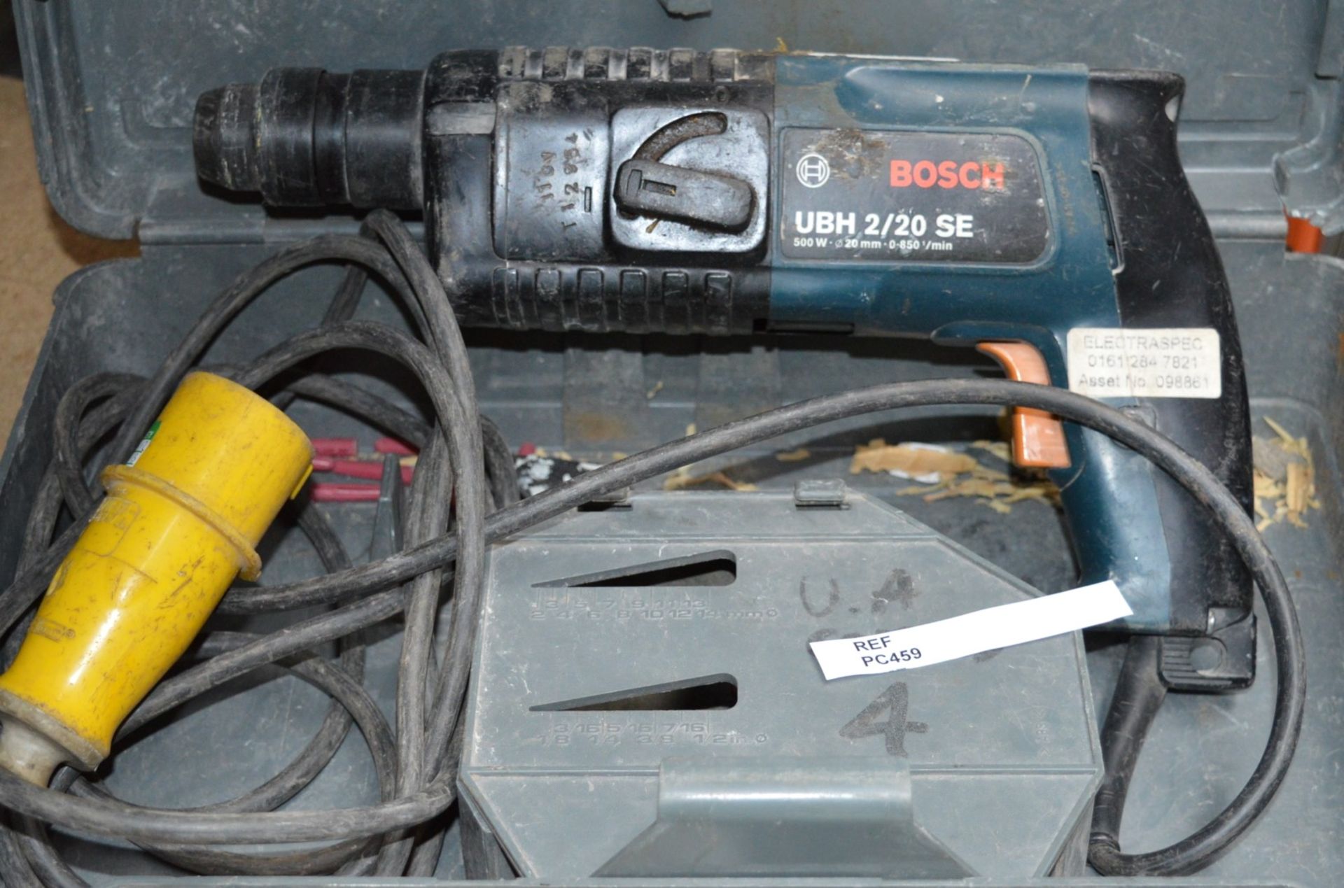 1 x Bosch Rotary Hammer Drill - 110v - Model UBH 2/20 SE - Includes Protective Case - Tested and - Image 2 of 4