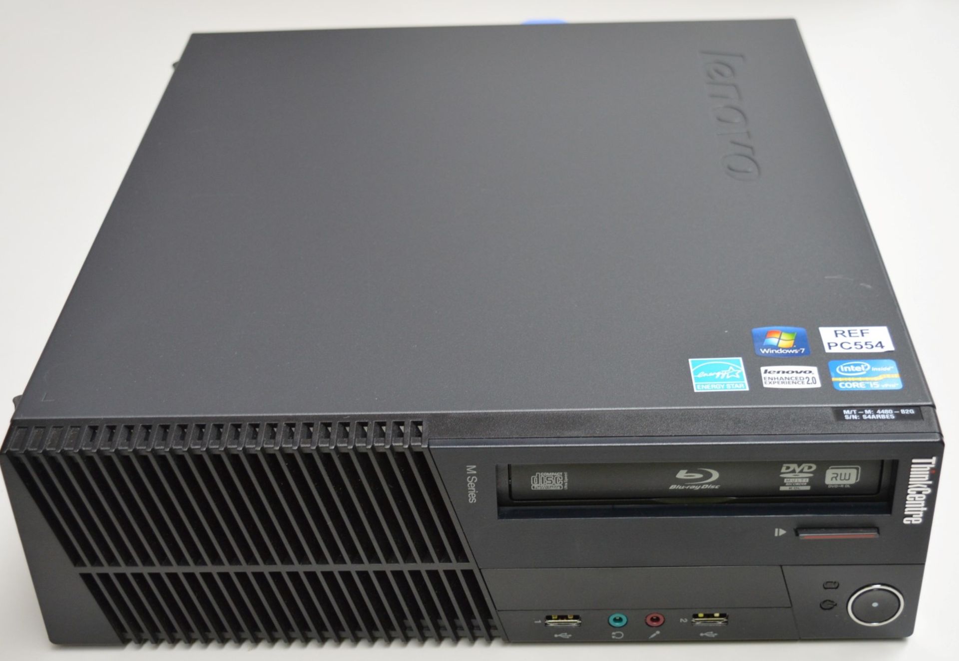 1 x Lenovo ThinkCentre SFF Desktop Computer - Intel Core i5-2400 3.1ghz Processor, 4gb DDR3 Ram, - Image 2 of 6