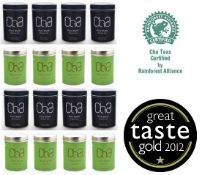 Resale Pallet - 720 x Tins of CHA Organic Tea - PURE BLACK AND PURE GREEN - 100% Natural and Organic