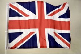 144 x British Union Jack Car Flags - Ideal For Sports Events or Patriotic British Moments - Brand
