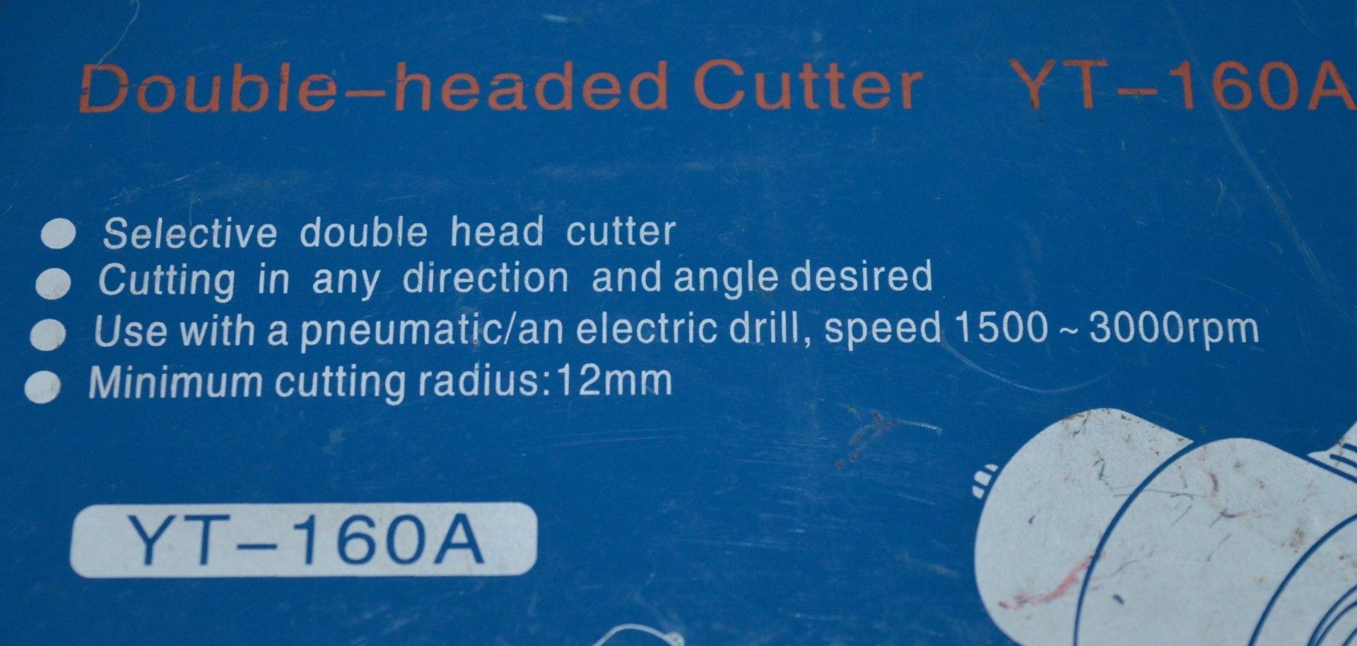 1 x Double Headed Sheet Metal Cutting Nibbler Tool - Model YET160A - CL300 - Ref PC288 - Location: - Image 5 of 6