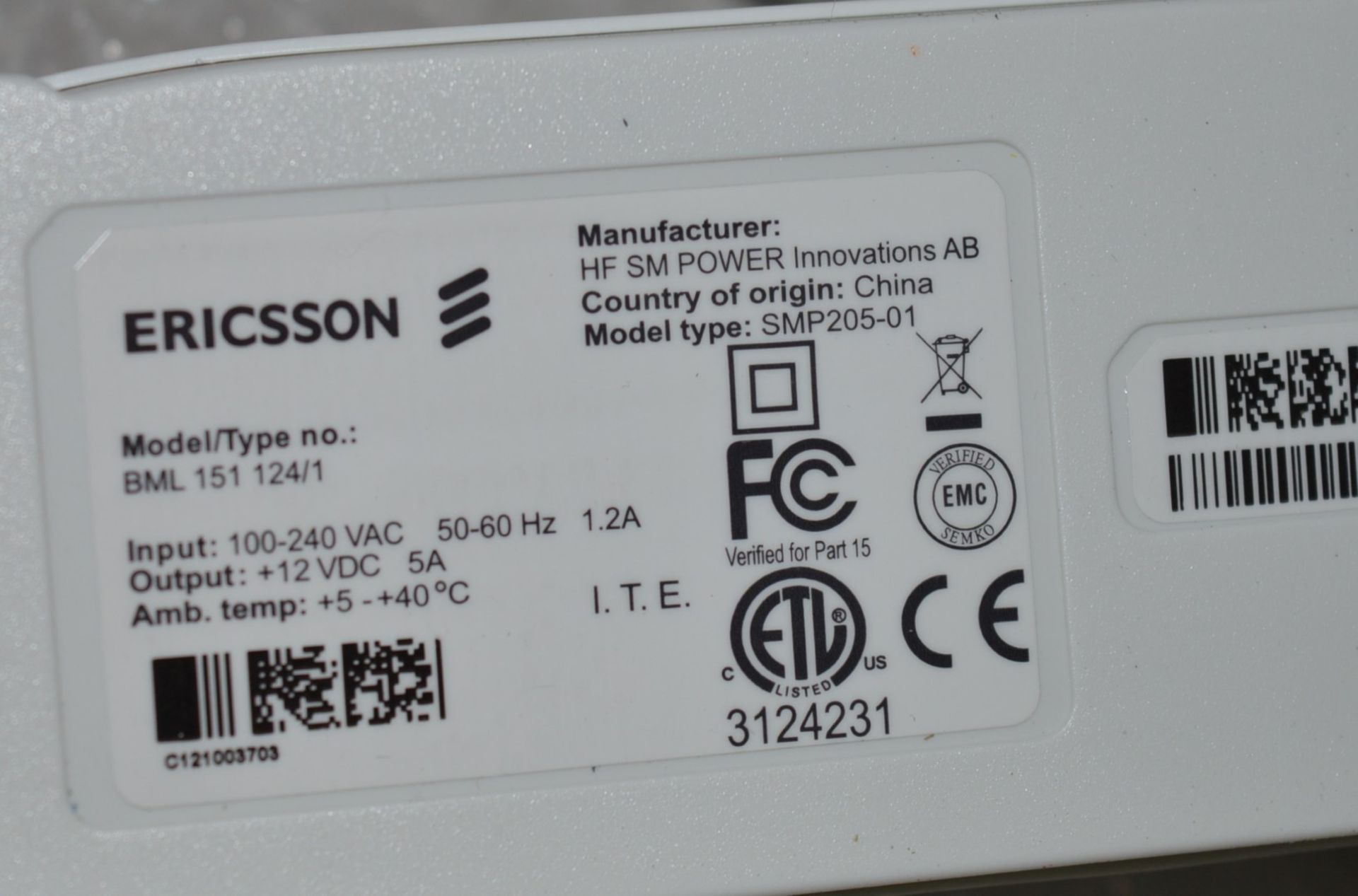 4 x Ericsson Power Supply Units - Product Code BML151 - Brand New Boxed Stock - Manufactured - Image 6 of 6