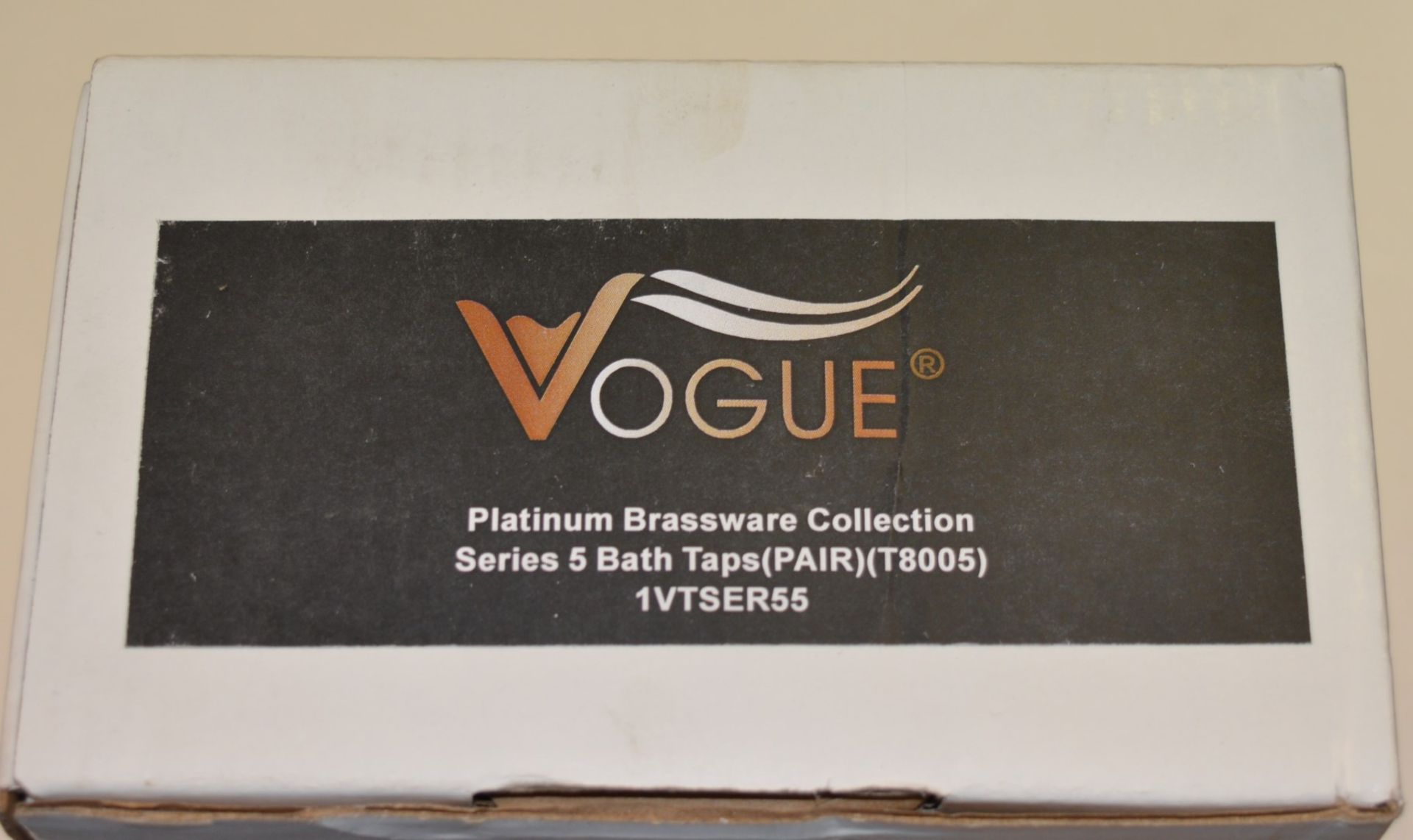 1 x Series 5 BATH TAPS - Vogue Bathrooms Platinum Brassware Collection - Pair of - Contemporary - Image 2 of 6