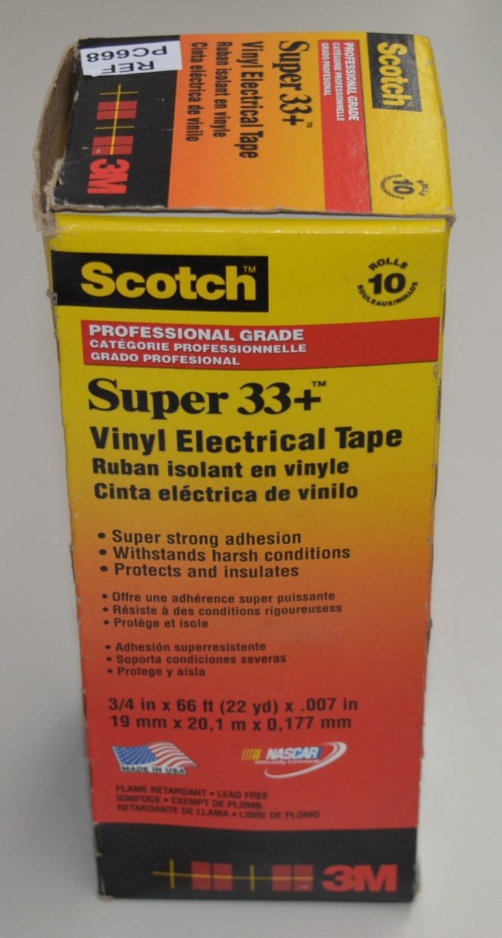 10 x Scotch Super 33+ Premium Quality Black PVC Electrical Insulation Tape - 20 m x 19 mm - Brand - Image 2 of 4