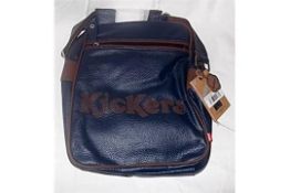 12 x Blue Kickers "RETRO" Flight-style Bags - All New With Tags - CL008 - Excellent Resale Potential