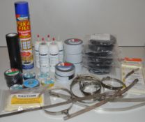 Assorted Collection of Electrical Consumables Including Burndy Penetroc Joint Compound, Amalgamating