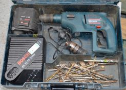 1 x Bosch GBH 24 VFR Professional Hammer Drill - With Case, Battery, Charger, Spare Chuck and Approx