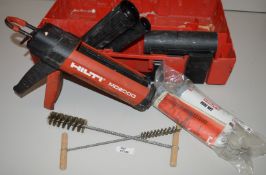 1 x Hilti MD2000 Manual HIT Adhesive Dispenser With Case, Accessories and HIT-HY 150 Pack -