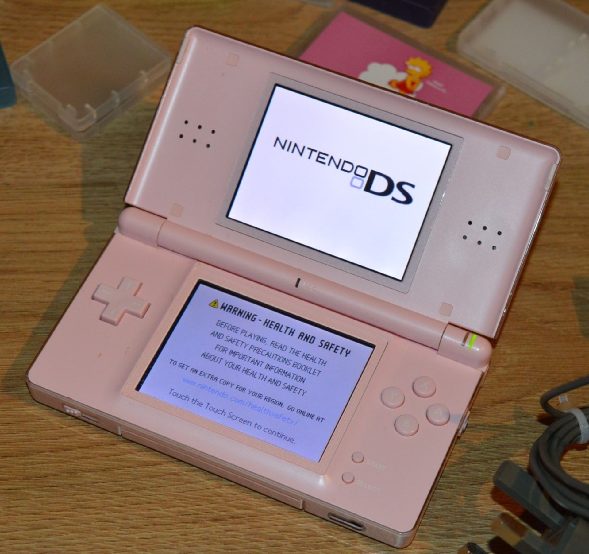 1 x Nintendo DS Pink Handheld Games Console - Includes Accessory Pack, Protector Case, Charger and - Image 2 of 6