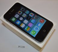 1 x Apple Iphone 4S Mobile Phone - Black - Model A1387 - Features Dual Core 1ghz Processor, 1gb