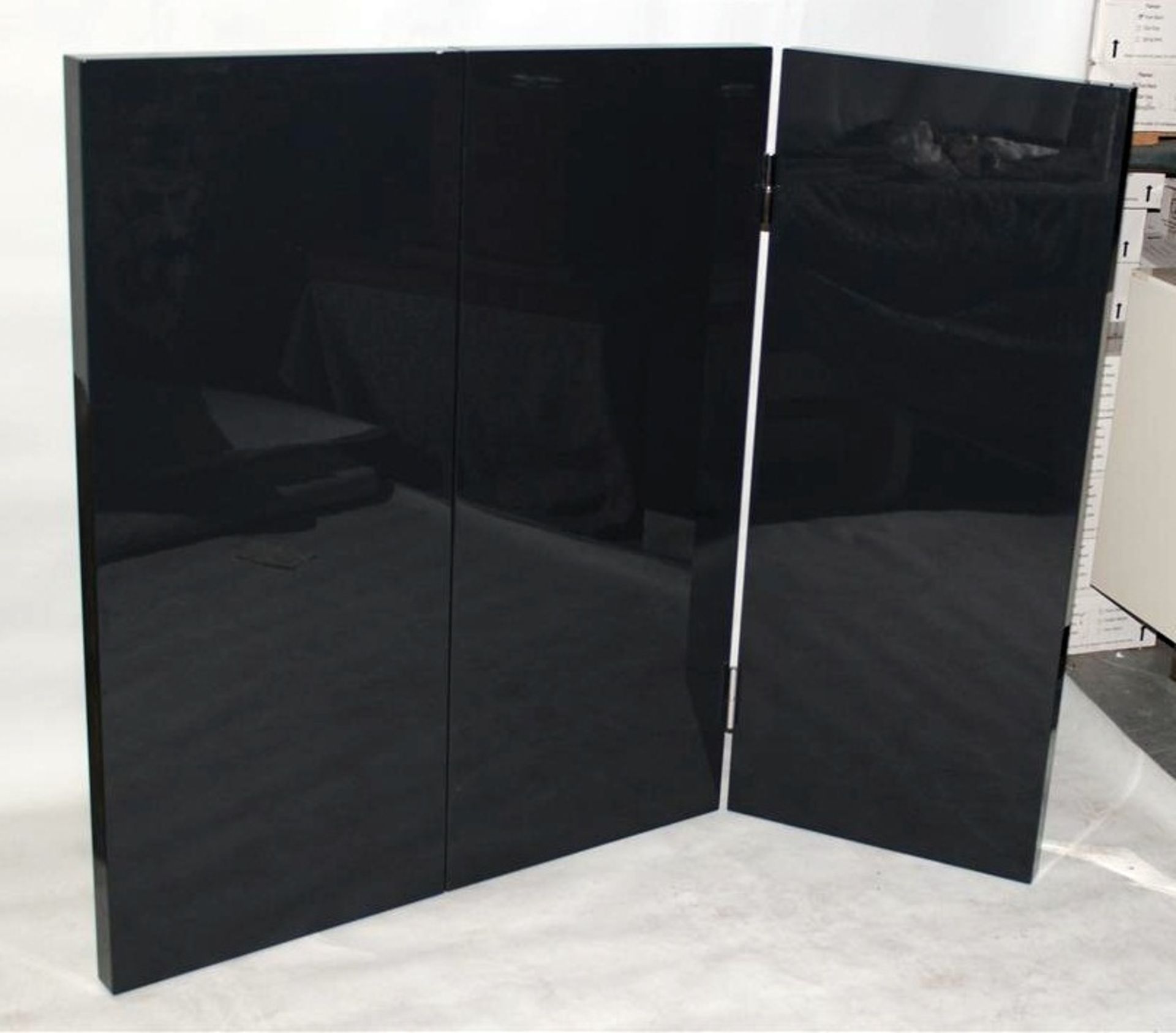 1 x MAXALTO "Arke" Screen (Ss12) - Brushed Black Oak - Ref: 2847718 - width 150cm | height 120cm - - Image 2 of 4