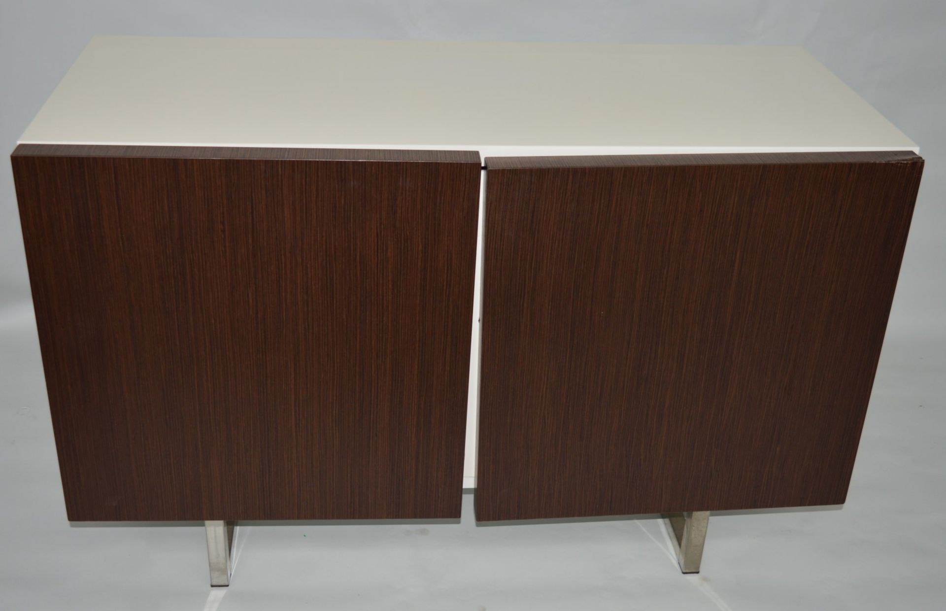 1 x Calligaris Seattle Glossy White 2 Door Sideboard - (cs6004-1) - Ref: 1670447 - CL087 - Location: - Image 2 of 7