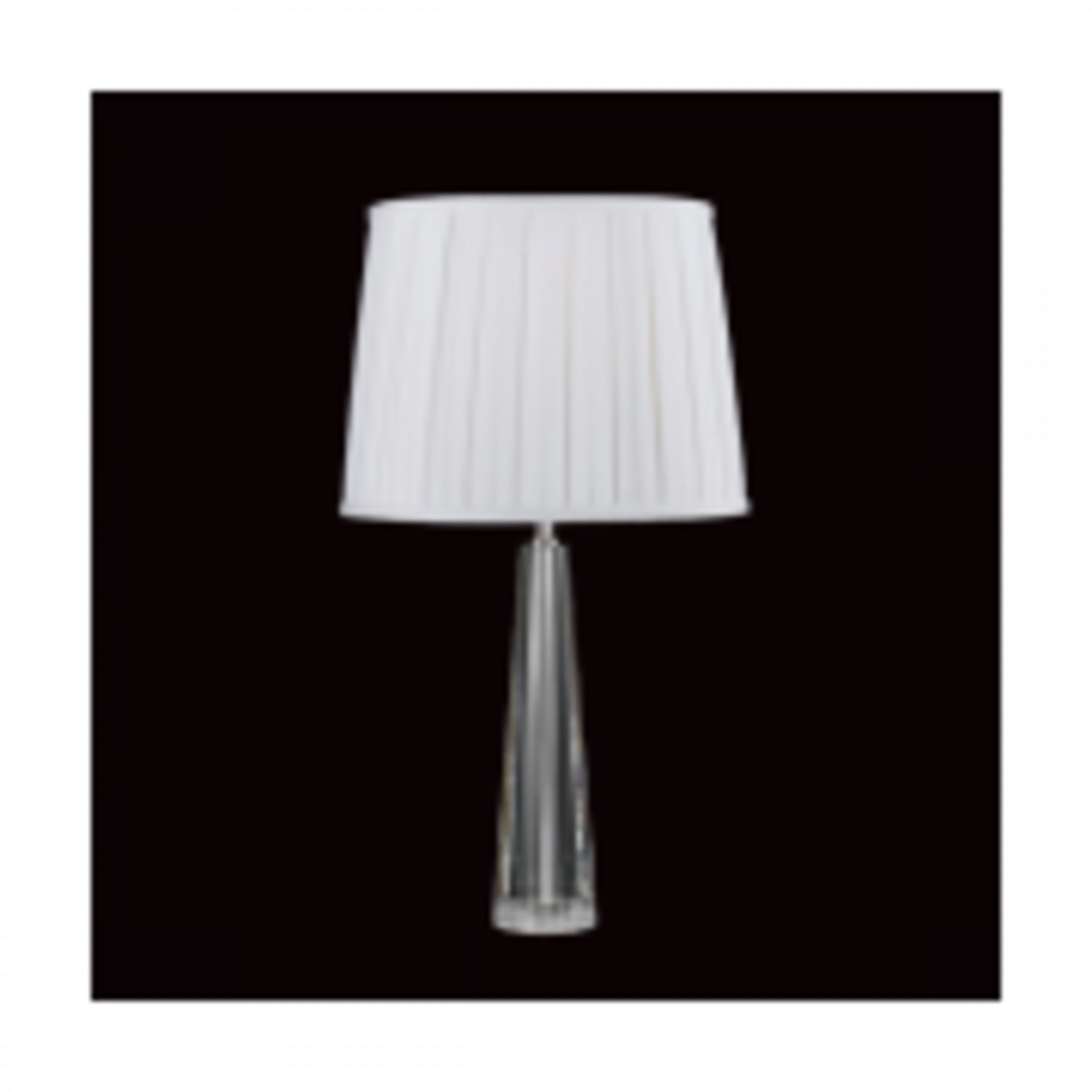 1 x Impex Lighting Optical Crystal Table Lamp With White Shade - Original Wrapping - Ref: - Image 2 of 4