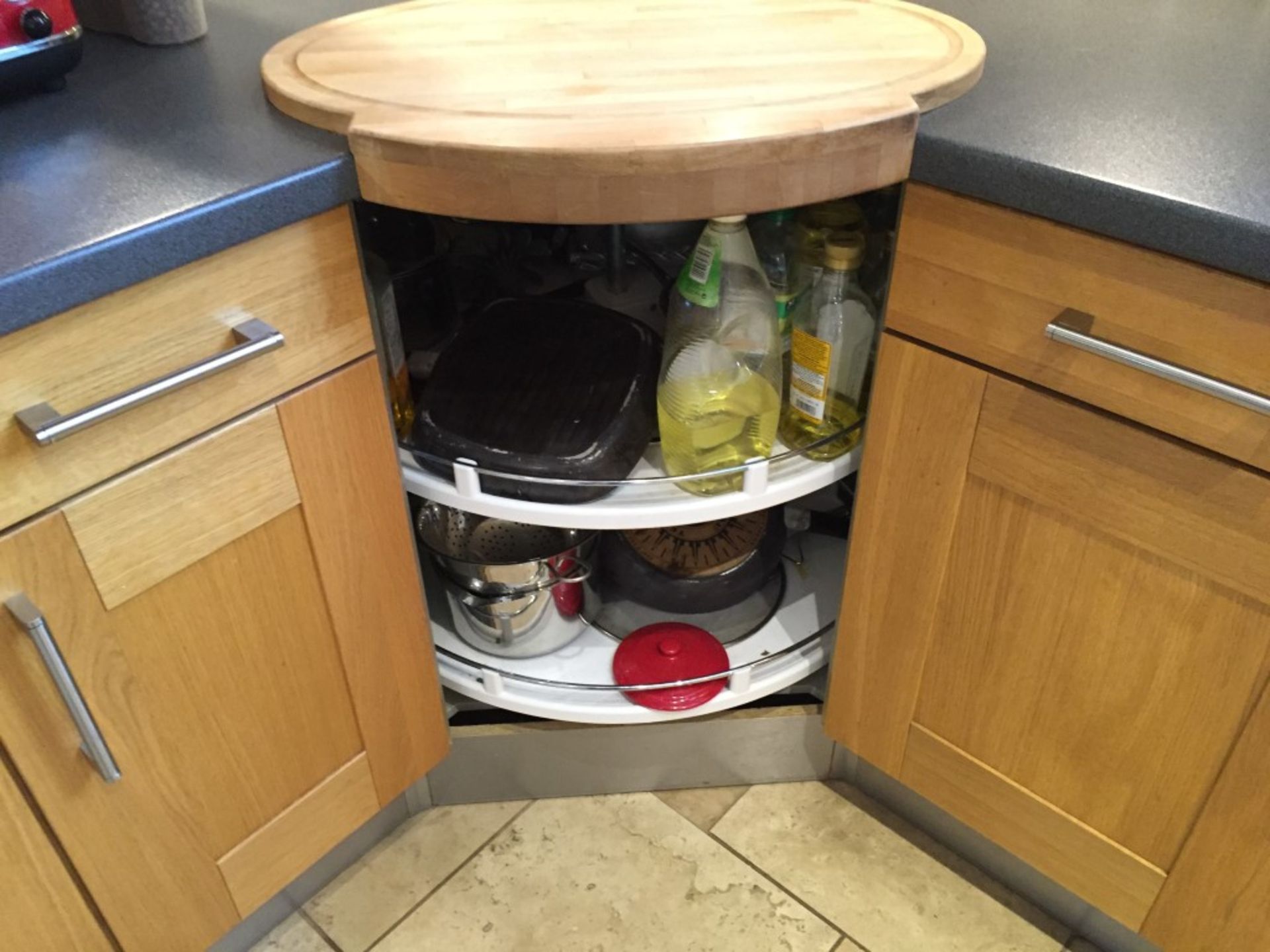 1 x Solid Wood Kitchen By English Rose With Breakfast Bar/Central Island Unit, Laminate Worktops And - Image 16 of 40