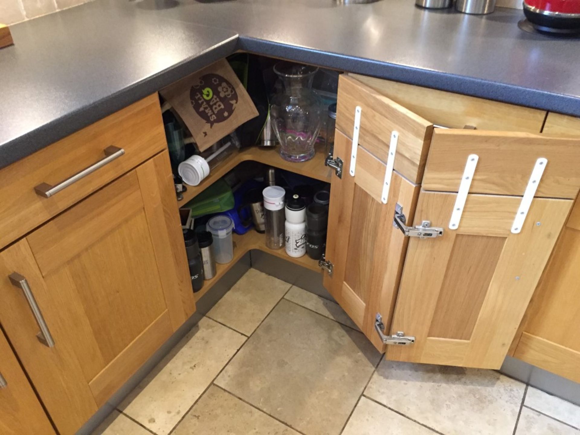 1 x Solid Wood Kitchen By English Rose With Breakfast Bar/Central Island Unit, Laminate Worktops And - Image 29 of 40