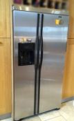 1 x Admiral Large American Fridge/Freezer - Stainless Steel Finish - Excellent Working Condition -