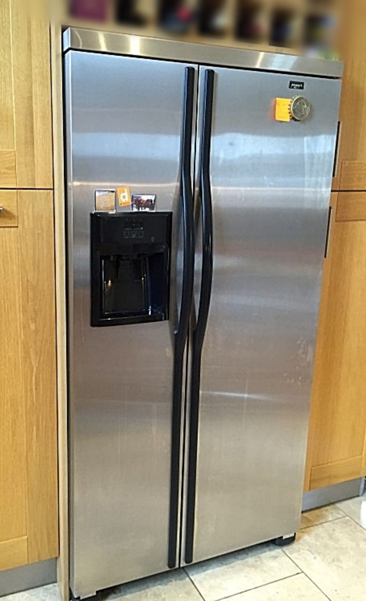 1 x Admiral Large American Fridge/Freezer - Stainless Steel Finish - Excellent Working Condition -