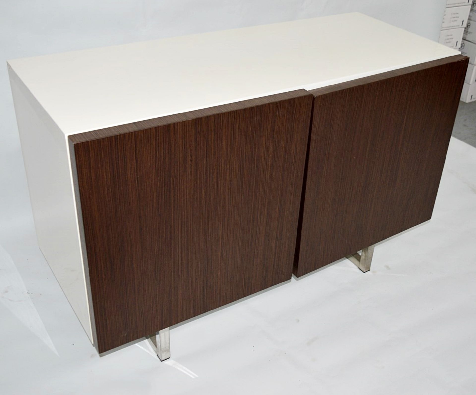 1 x Calligaris Seattle Glossy White 2 Door Sideboard - (cs6004-1) - Ref: 1670447 - CL087 - Location: