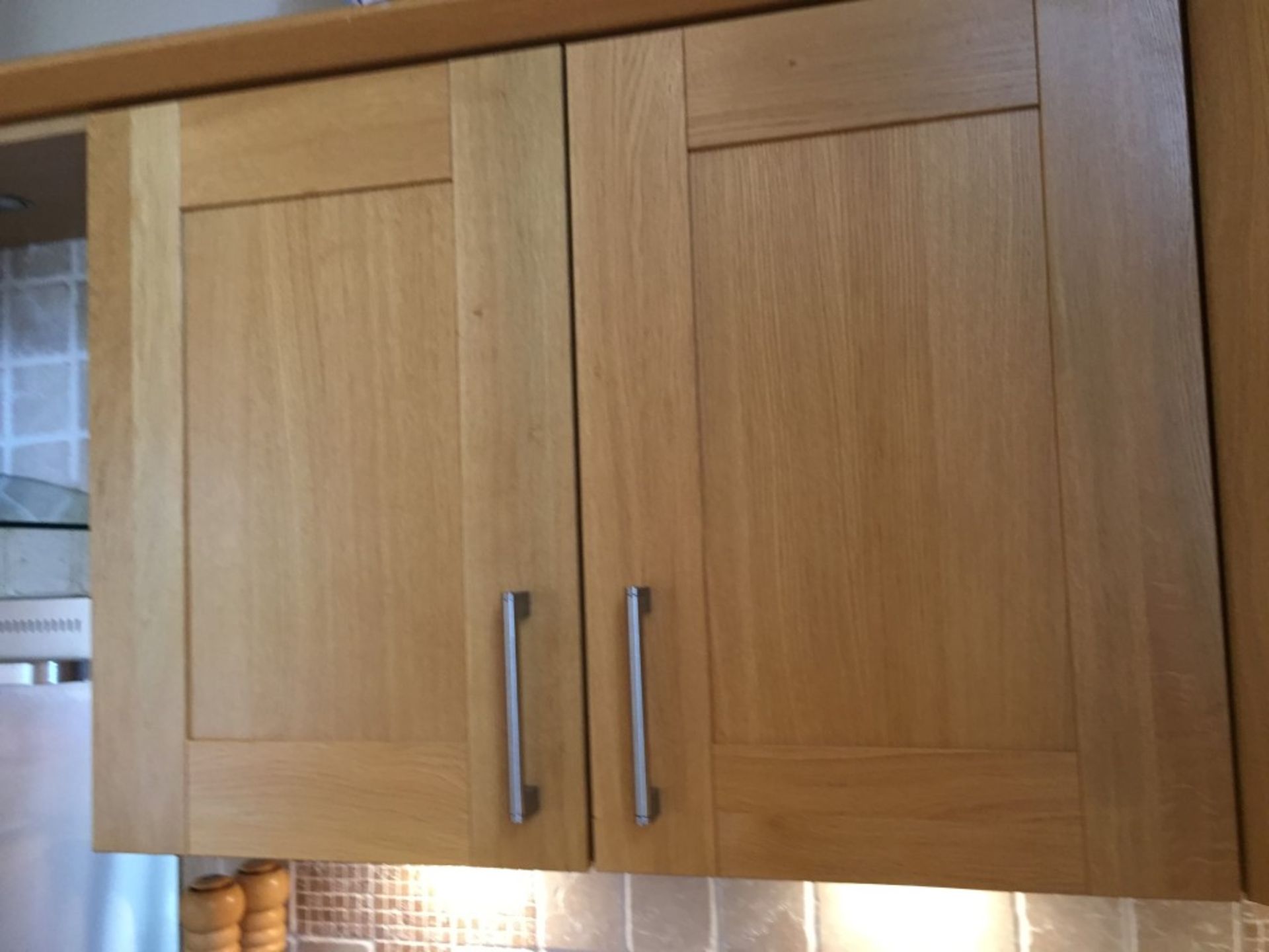 1 x Solid Wood Kitchen By English Rose With Breakfast Bar/Central Island Unit, Laminate Worktops And - Image 12 of 40