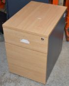 1 x Two Drawer Office Desk Cabinet - CL300 - Location: Altrincham WA14