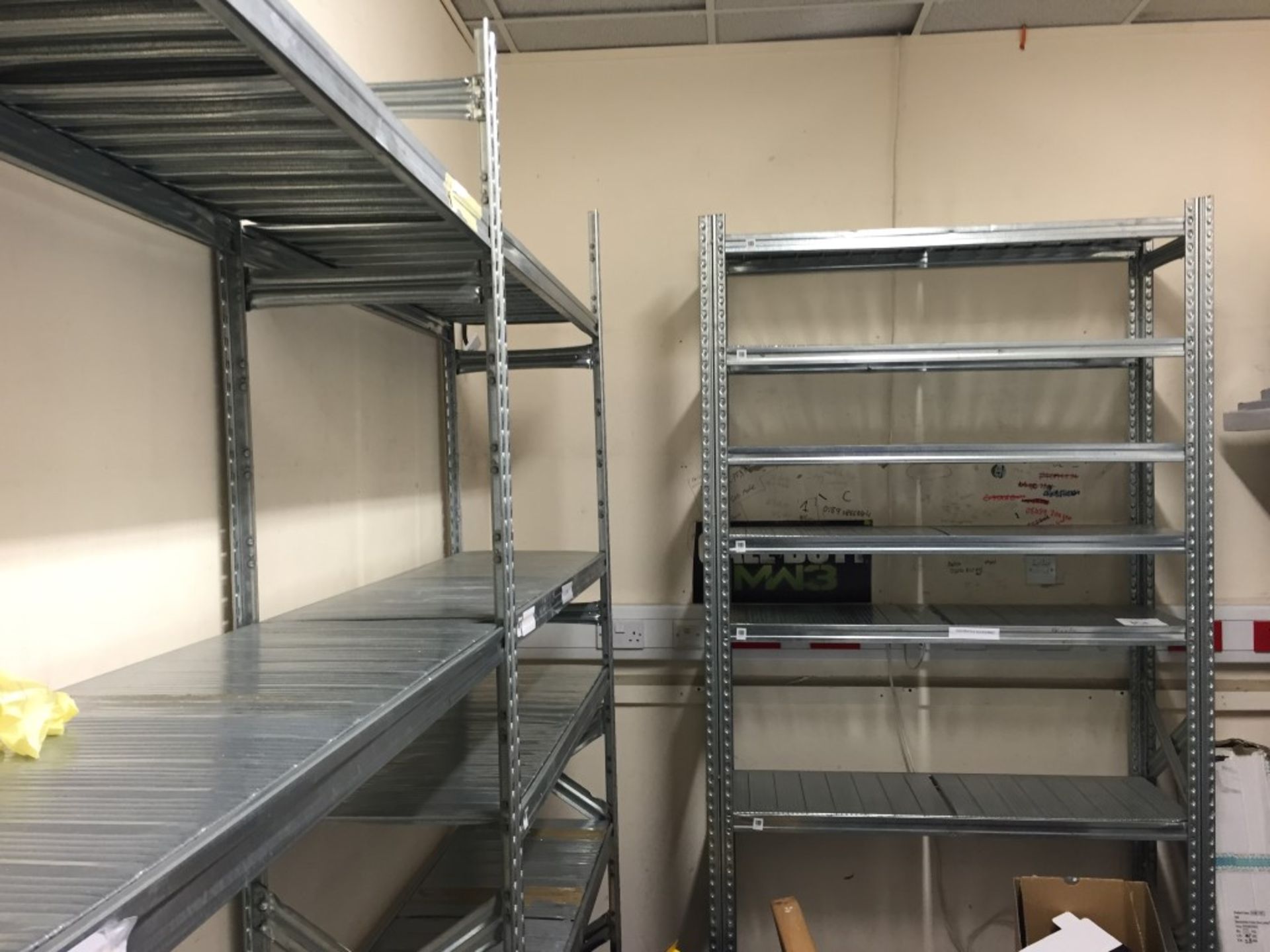 Job Lot of Italian made Metal Storage Racking with practical light weight shelving - Ideal for all