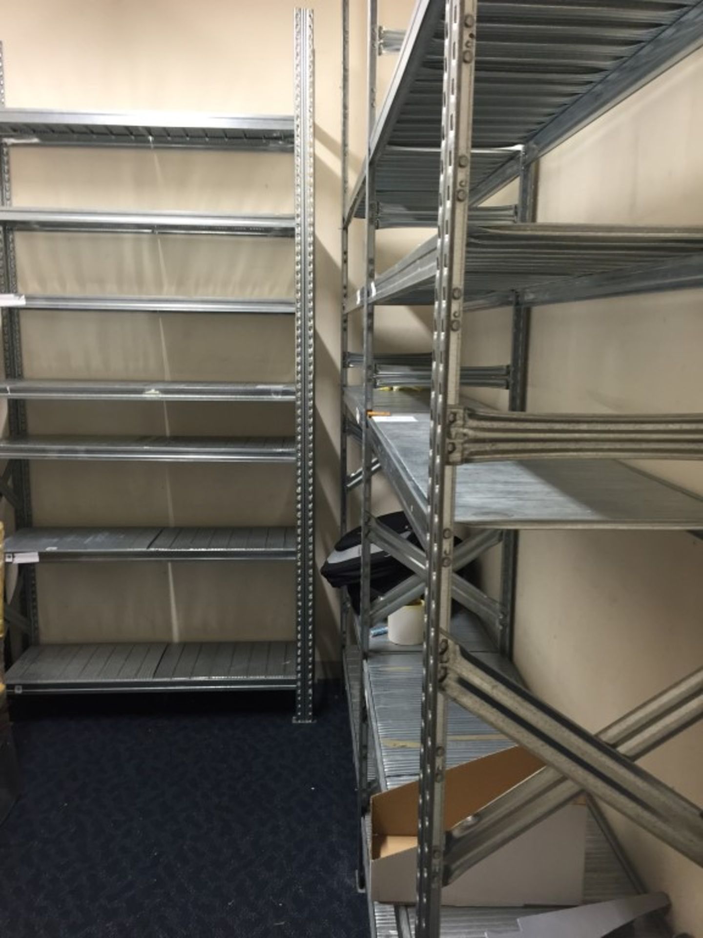 Job Lot of Italian made Metal Storage Racking with practical light weight shelving - Ideal for all - Image 3 of 6